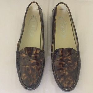 Tod’s New City Gommini Driving Moc Loafers 38.5